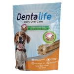 Dentalife daily oral care product packaging with a dog on the front
