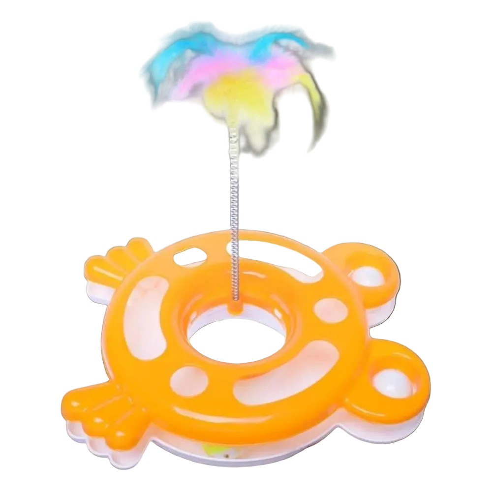 1 Tier Ball Plastic Cat Toy Petfast.shop Generic Cat Supplies Toys petfast.shop Egypt PTI3218S Orange 330.00