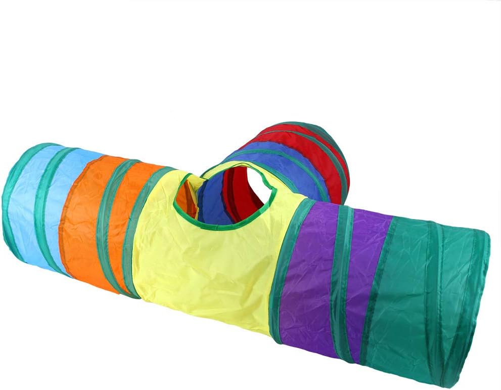 Rainbow Cat Tunnel with Interactive Ball.