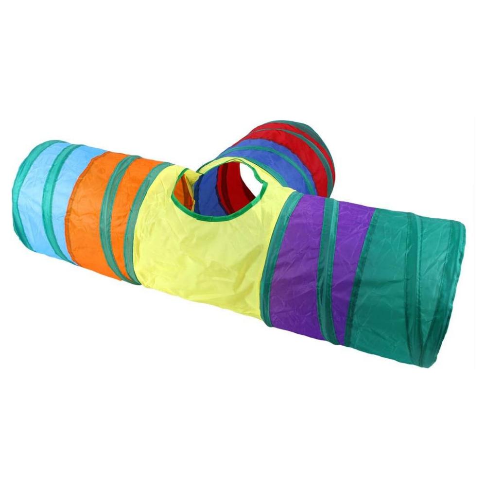 Rainbow Cat Tunnel with Interactive Ball.