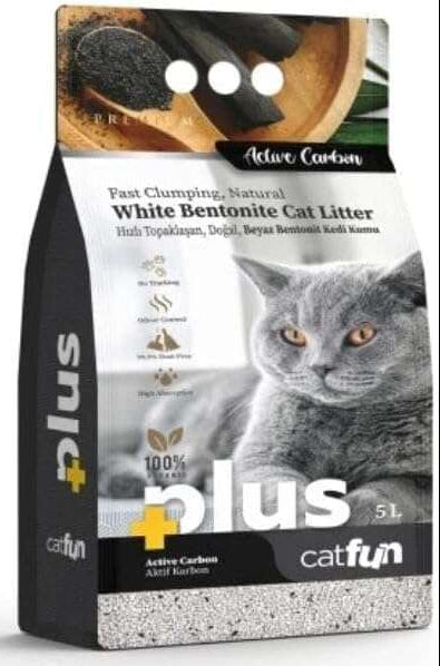 Cat Fun Plus White Active Carbon Scent 5 L.
