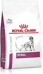 Royal Canin Veterinary Diet Renal dog food package on a white background