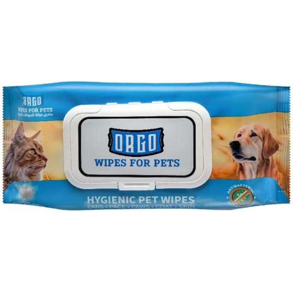 orgo wipes for pets baby powder 48 Wipes.