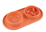 Dual Food and Water Bowl for Cats and Dmall Dogs.