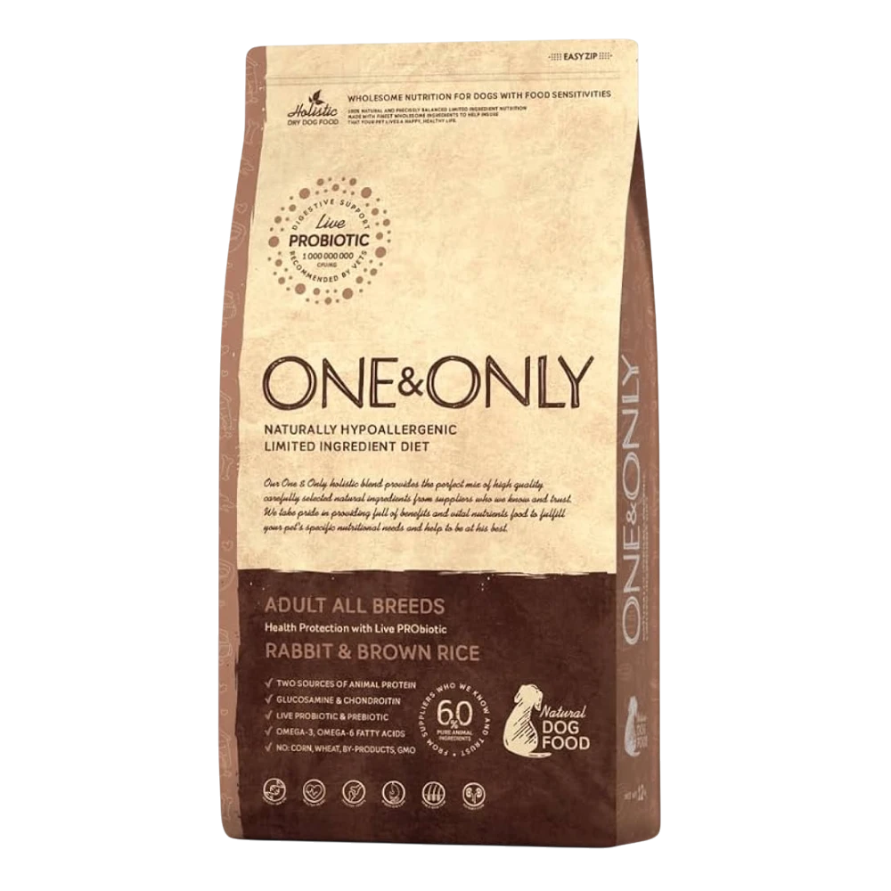 One & Only Dry Food for Adult Dog All Breed Rabbit & Brown Rice Petfast.shop One & Only Dog Dry Food Egypt Brand Food petfast.shop Egypt 240.00