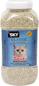 sky cat litter classic baby powder 2 L.