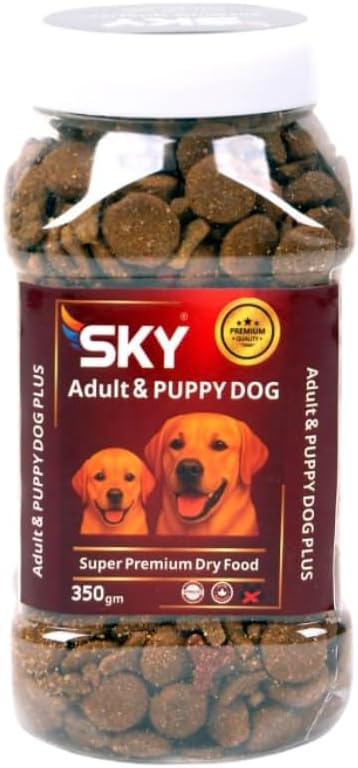 sky dry food adult /puppy dog 350 gm.