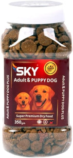 sky dry food adult /puppy dog 350 gm.