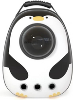 Pet Travel Carrier Handbag White Penguin Size 30*15*42 Cm