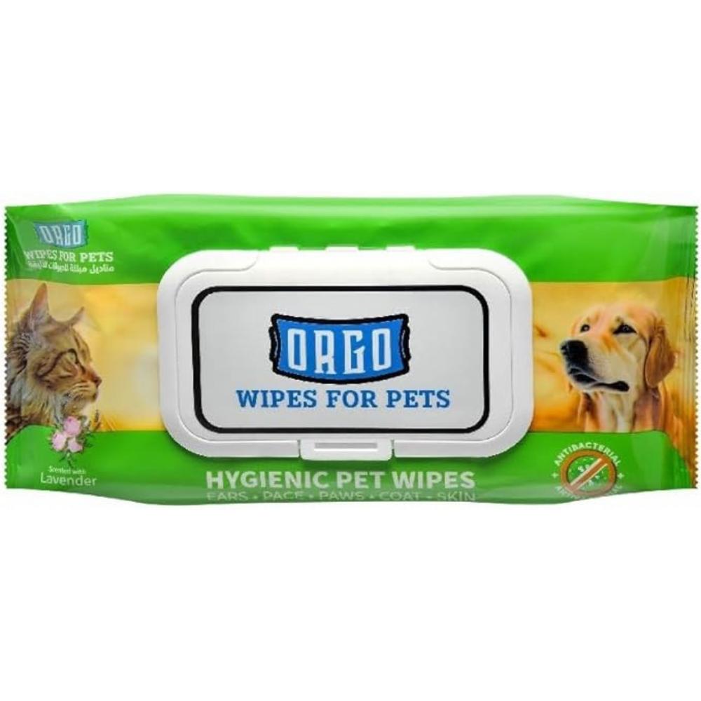 orgo wipes for pets lavender 48 Wipes.