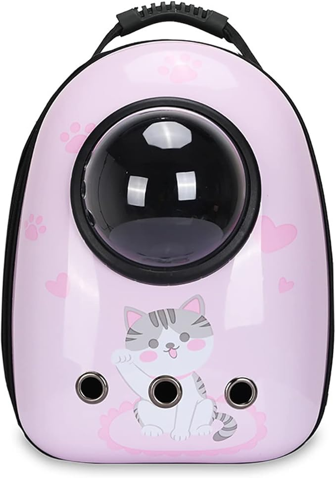 Pet Travel Carrier Handbag Pink Cat Size 30*15*42 Cm