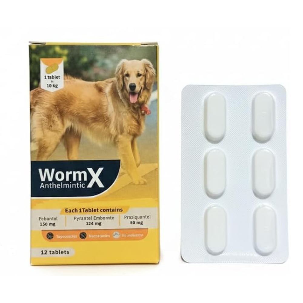 WormX Anthelmintic for Dogs 6 Tablets Petfast.shop WormX Dog Heartworm & Dewormers Pharmacy petfast.shop EgyptDefault Title 240.00