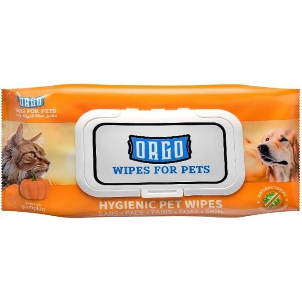 orgo wipes for pets pumpkin 48 Wipes.