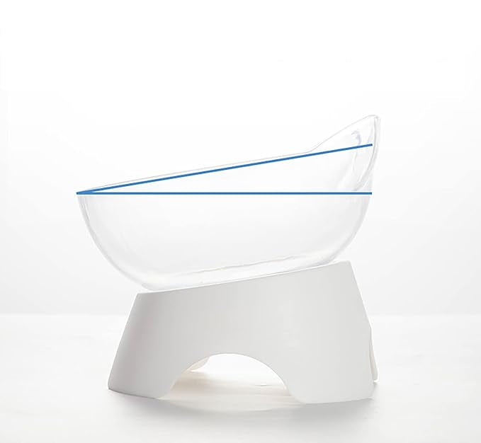 Raised Cat Bowl with Non-Slip Stand for Cats or Small Dogs.