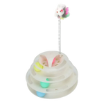 Tower Of Tracks Cat Toy 4 Level For Cats White.