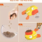 Duck-Shaped Interactive Slow Feeder Dog Toy.