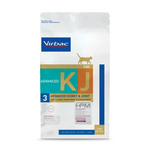 Virbac KJ Advanced Kidney & Joint cat food package on a white background