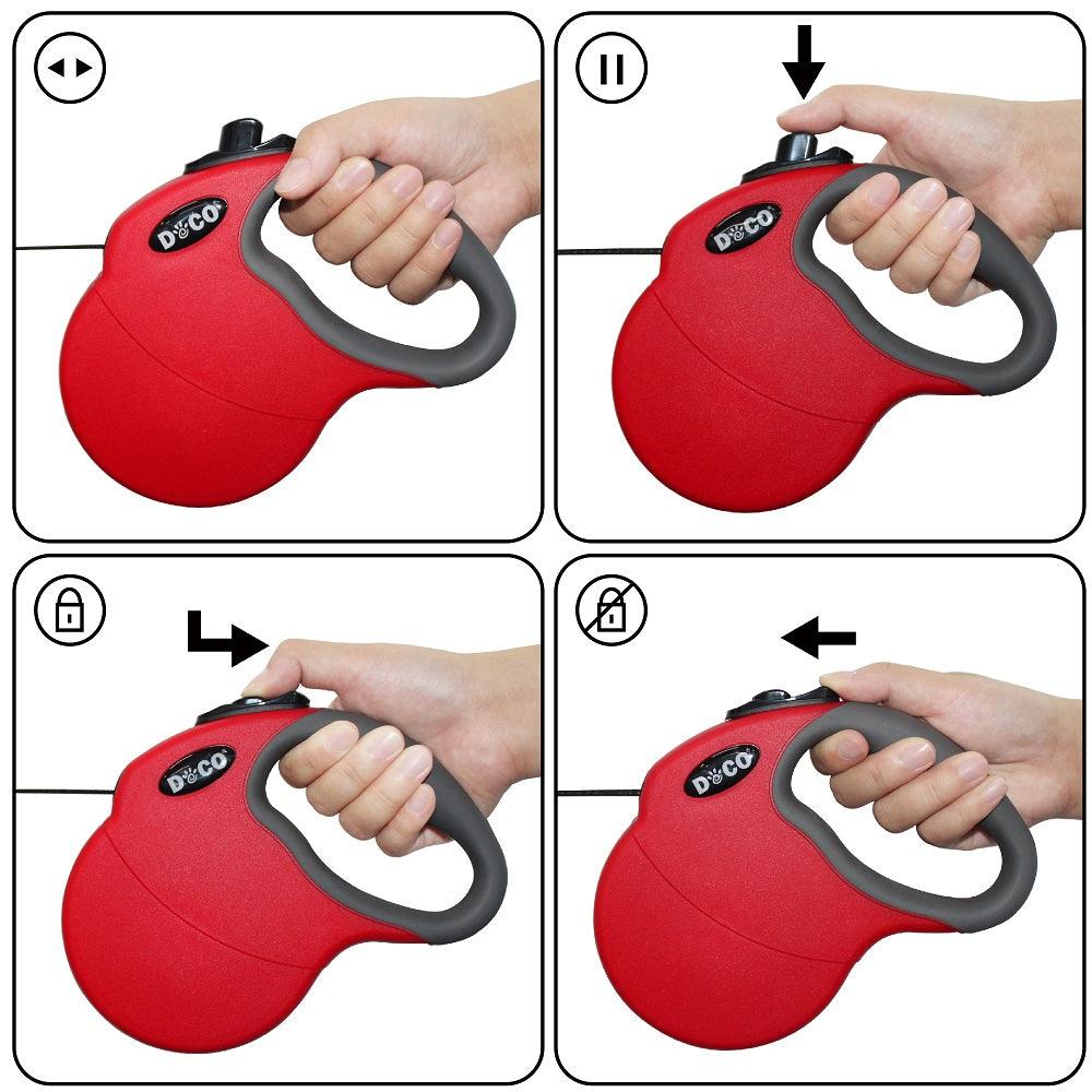 DOCO® ALL DAY ADVENTURE RETRACTABLE DOG LEASH.