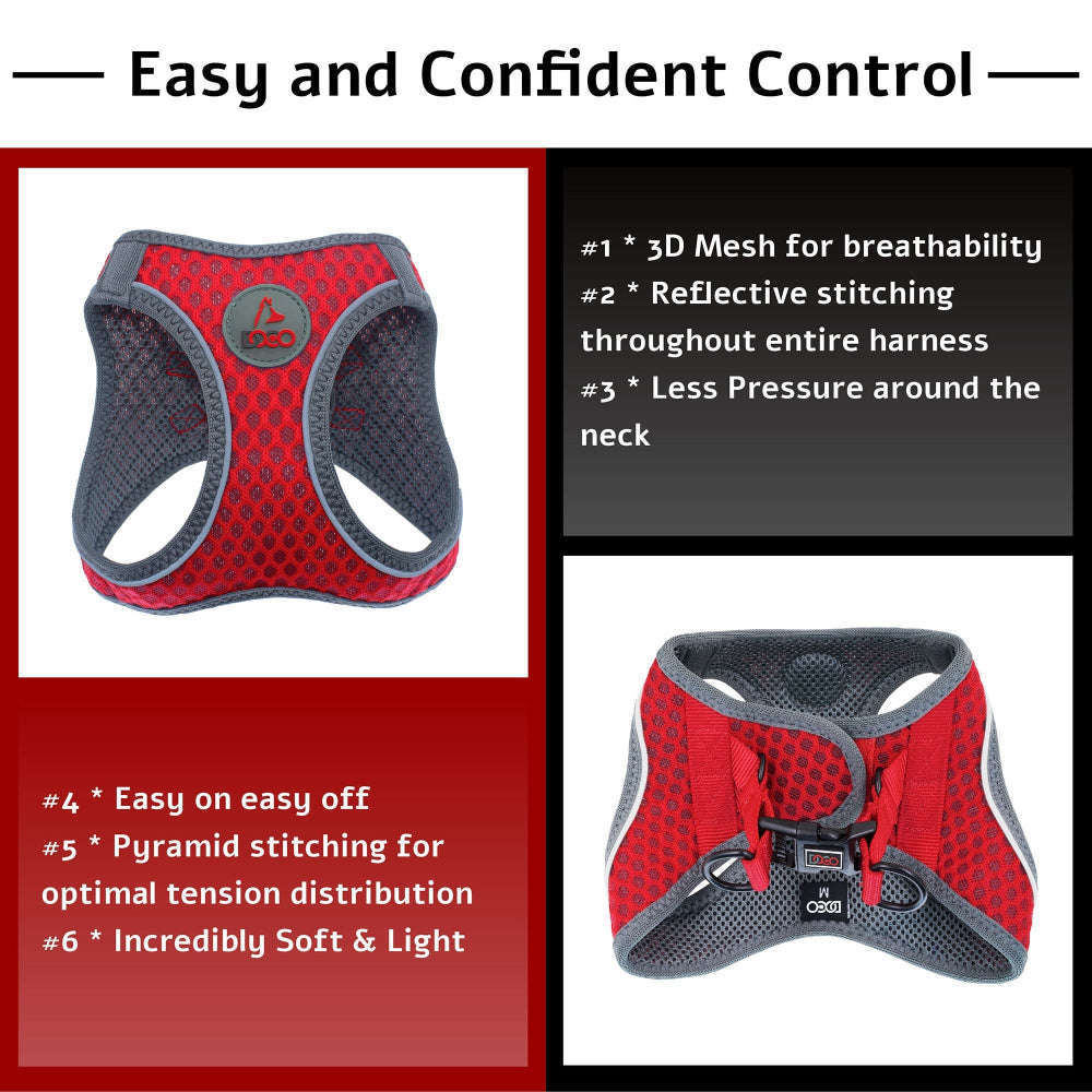 DOCO® Athletica Net mesh QUICK FIT Dog Harness.