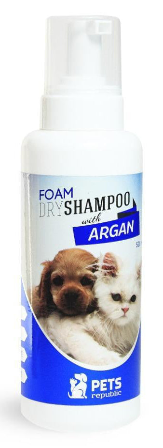 Pets Republic Foam Dry Shampoo Antibacterial With Argan 520 ml.