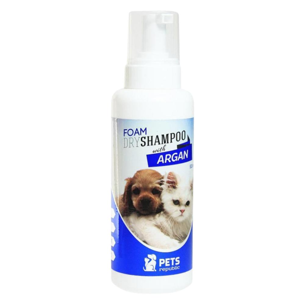 Pets Republic Foam Dry Shampoo Antibacterial With Argan 520 ml.