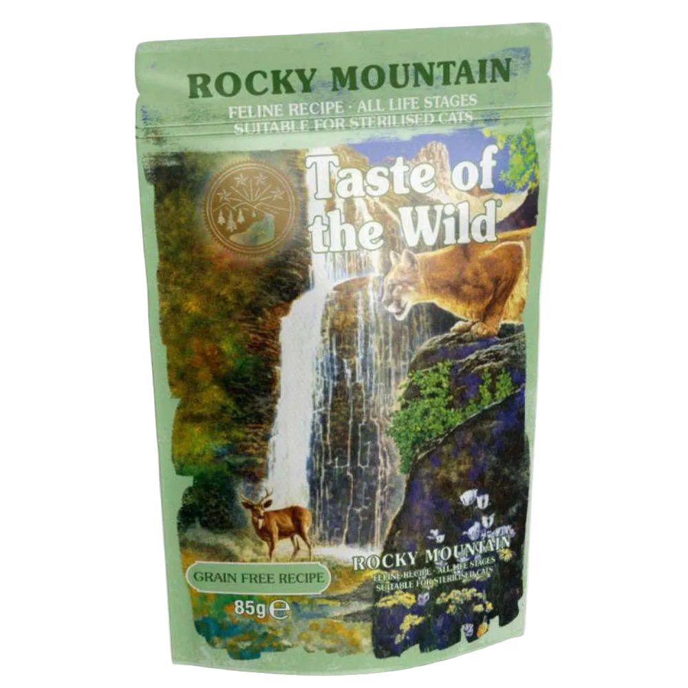 Taste of the Wild Rocky Mountain Pouch 85g Petfast.shop Taste of the Wild Cat Exclusive Food Wet Food petfast.shop EgyptDefault Title 145.00