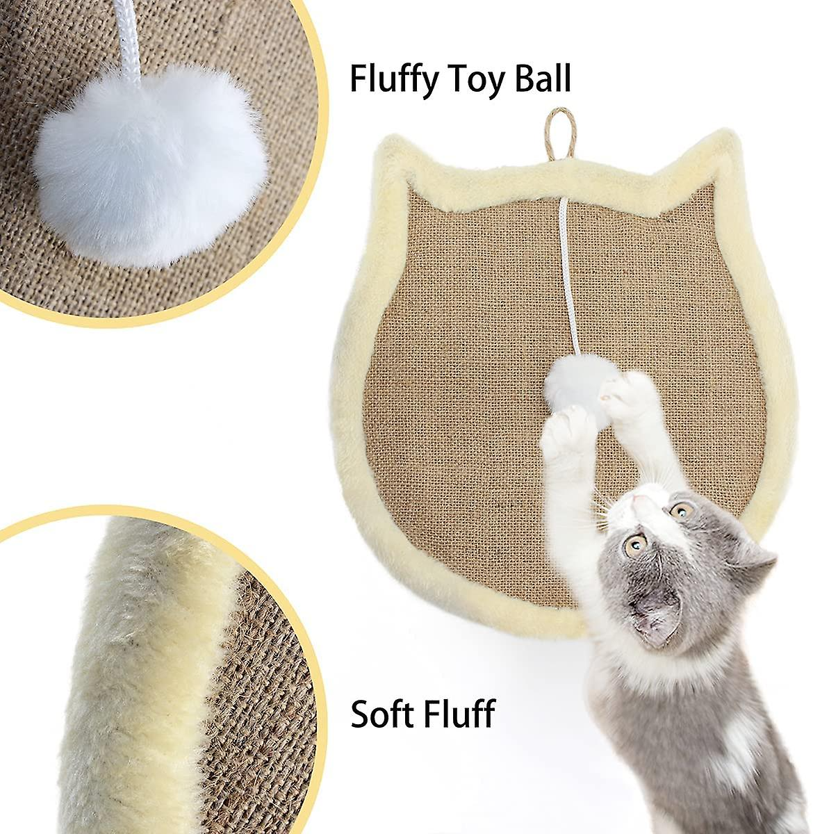 Scratch Cat Face Shape Size 34*34 Cm