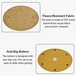 Cat toy with fleece-resistant fabric and anti-slip bottom on a white background