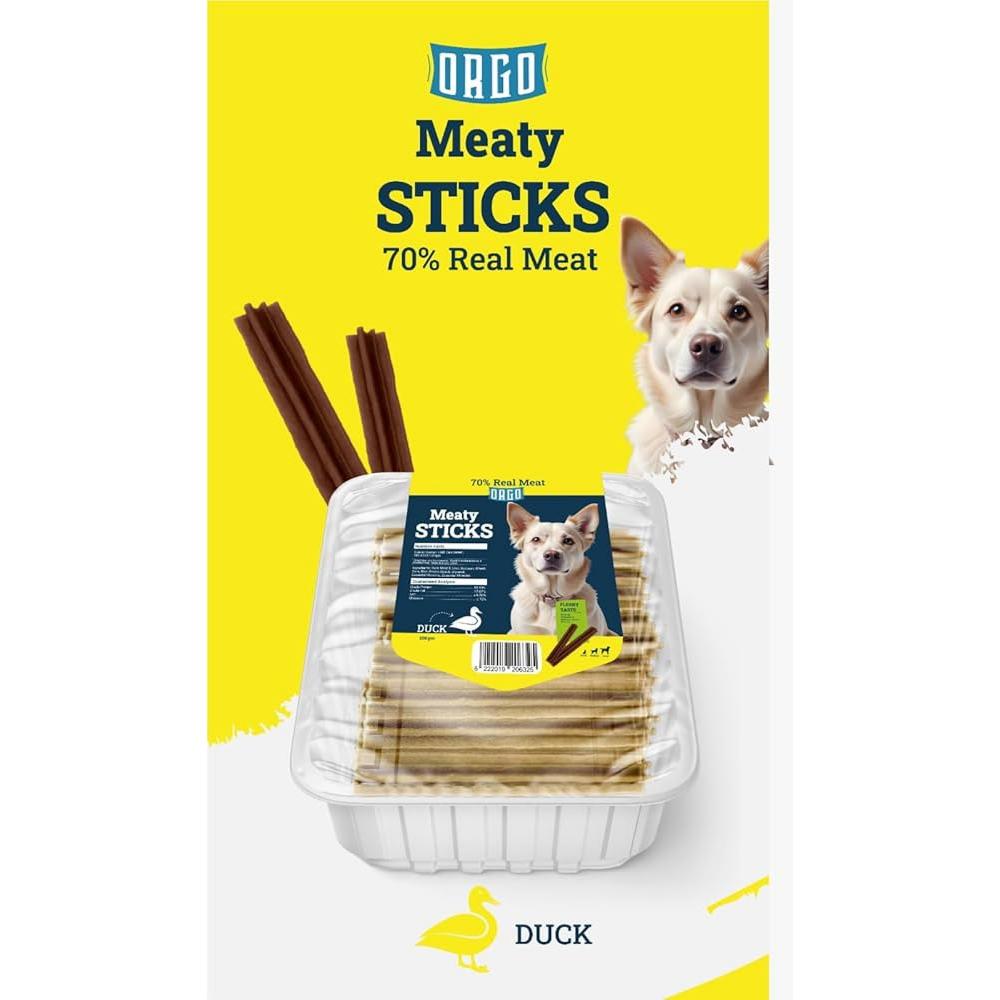 Orgo Meaty Sticks Duck 500g.