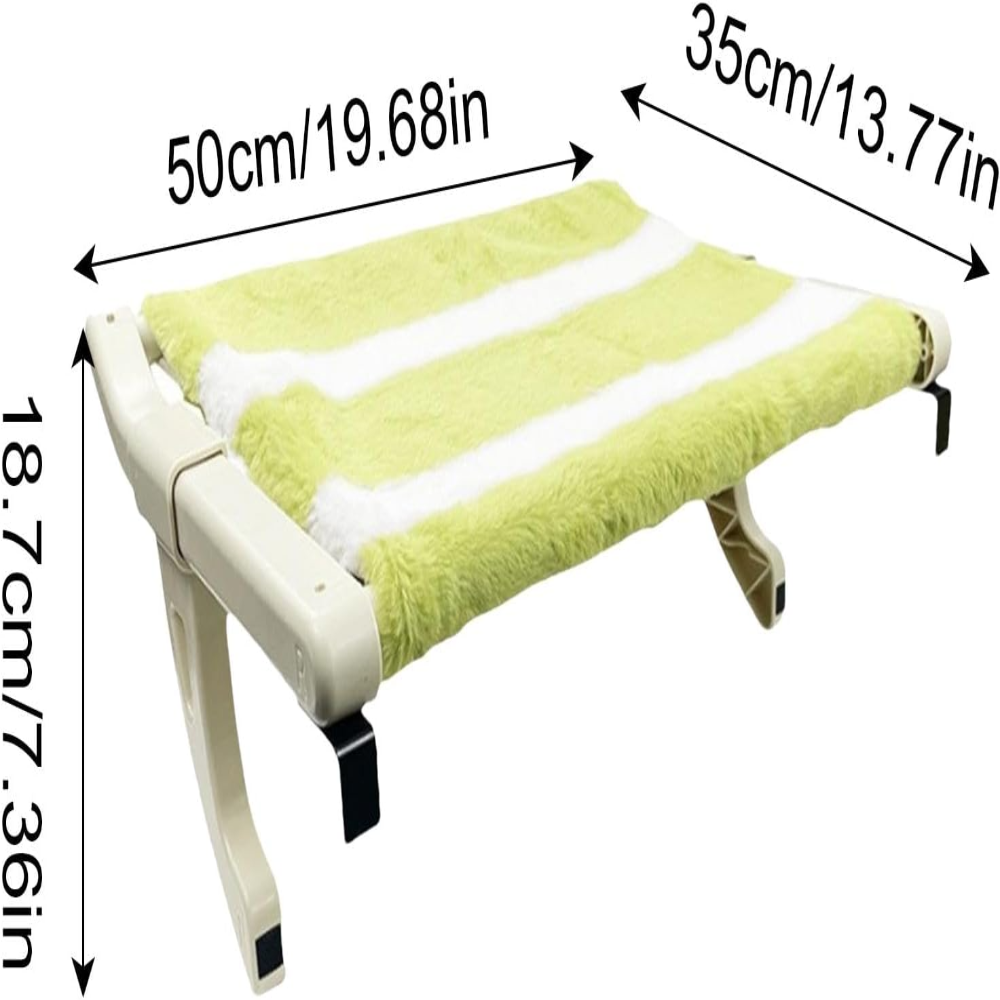 Pet bed with dimensions labeled on a white background