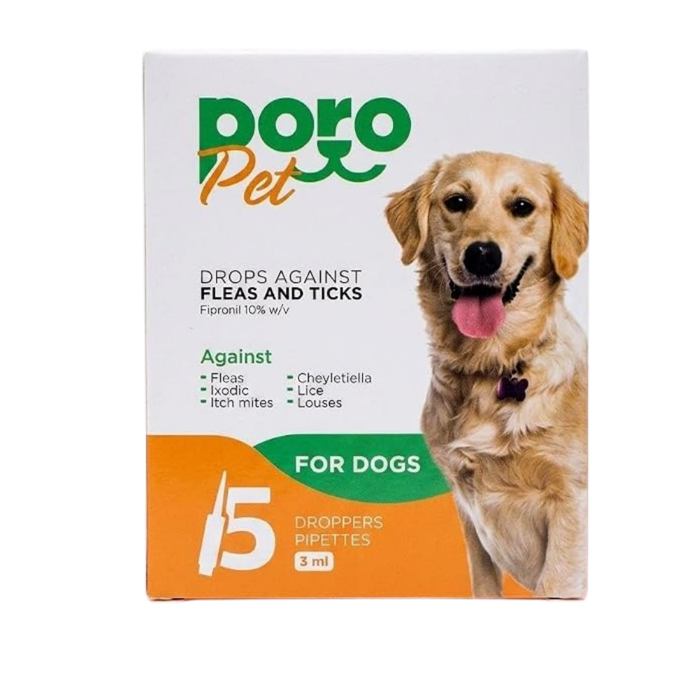 Poro Pet Flea and Tick Solution for Dogs 1 Pipette Petfast.shop Poro Pet Dog Flea & Tick Pharmacy petfast.shop Egypt PPO6905S Default Title 55.00
