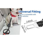 Naomi Black and Red Dog Leash For Car Seat Belt.