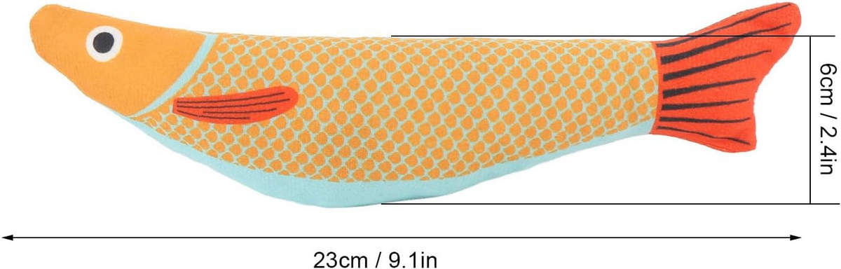 Cat Toy Saury Fish with Ring