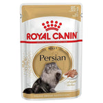 Royal Canin Persian cat food pouch on a white background