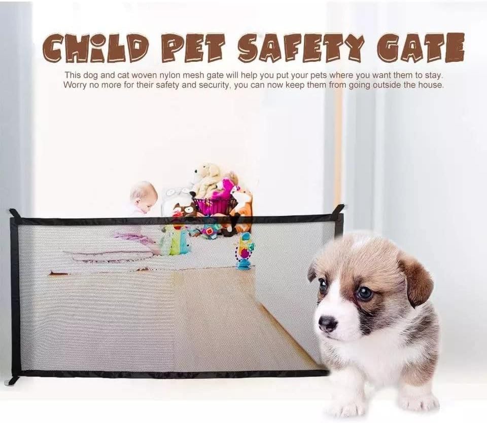 Safe Portable Folding Magic Gate For Small Dogs 170*75 cm.