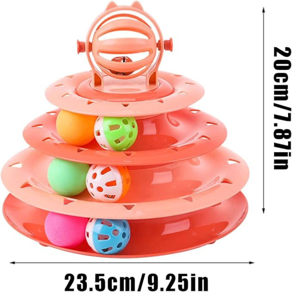 Cat Turntable Toy 3 layers with Ring