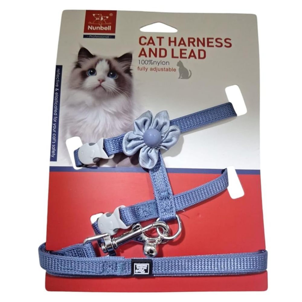 Nunbell Cat Flower Harness & Leash Petfast.shop Nunbell Cat leash & Coller & Harness Supplies petfast.shop Egypt PNU6058S Green 250.00