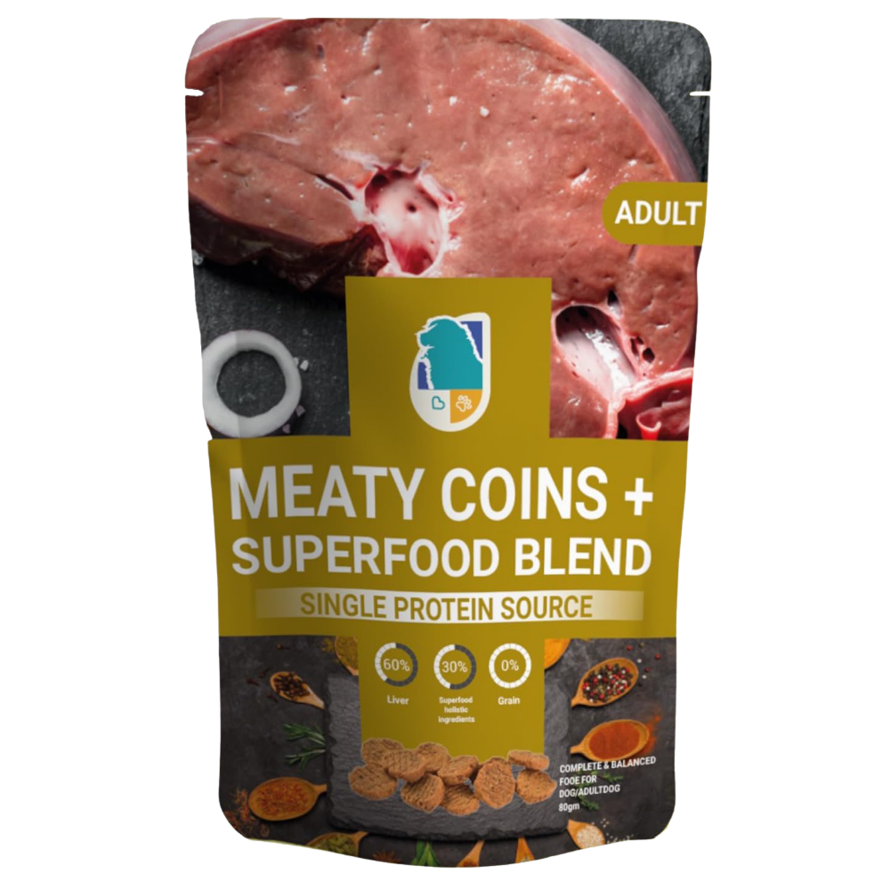 rich meaty coins 80 g ( liver ).