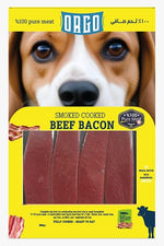 orgo smoked cooked beef becon 150g.