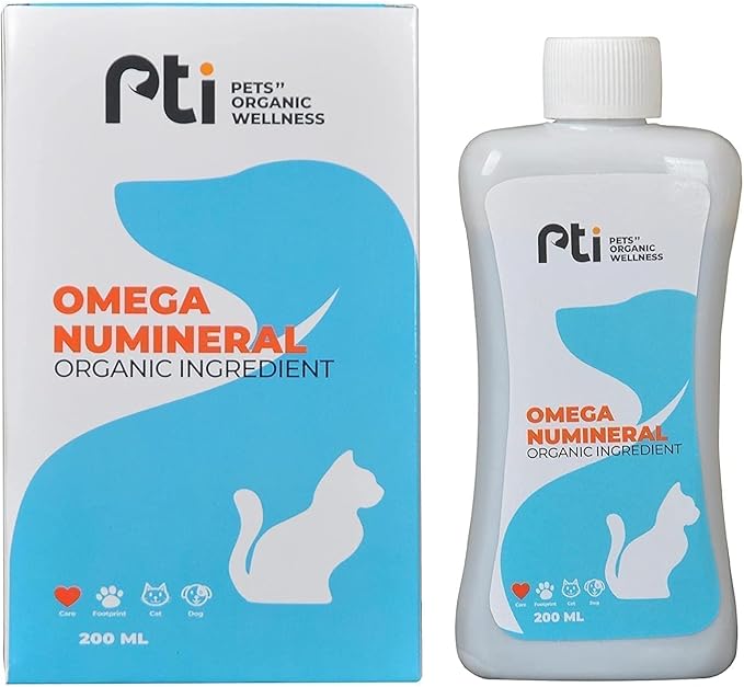 PTI Pets Organic Wellness Omega Numineral Pet Supplement 200 ML.