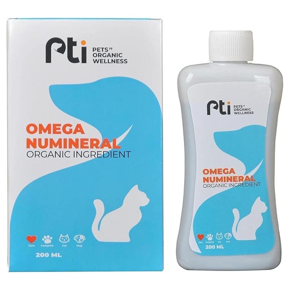 PTI Pets Organic Wellness Omega Numineral Pet Supplement 200 ML.