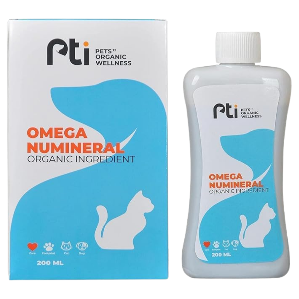 PTI Pets Organic Wellness Omega Numineral Pet Supplement 200 ML.
