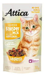 Attica Crunchy Mix Poultry, 3 Varieties Cat Treats 70g.