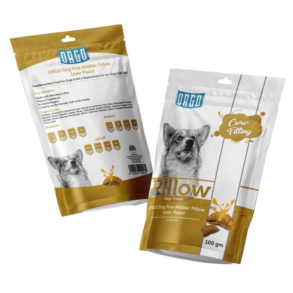 ORGO Pillow Dog Treats with Liver 100gm.