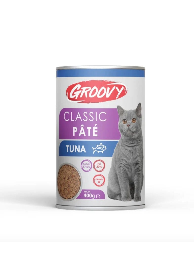 Groovy Wet Food For cats classic pate tuna 400g.