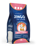 jingo whit cat litter - baby powder 10l.