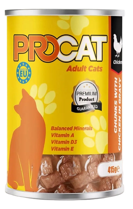 Pro Cat Wet Food For Adult Cat Chicken 415G