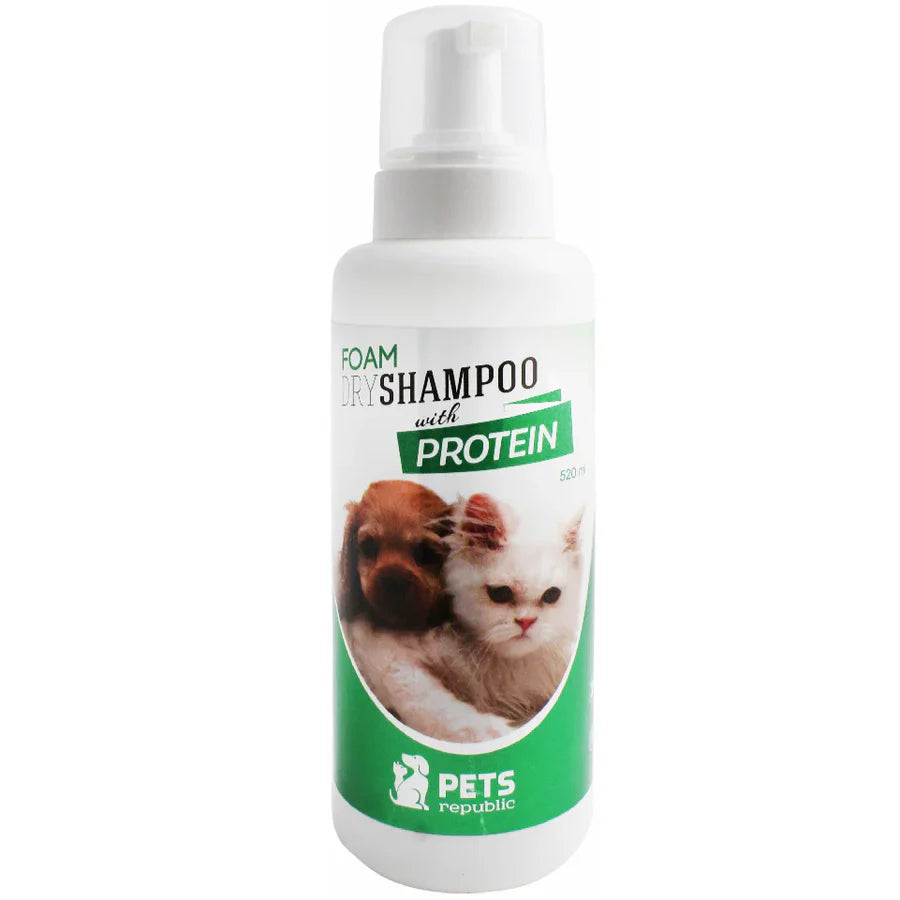 Pets Republic Foam Dry Shampoo with Protein 520 ml.