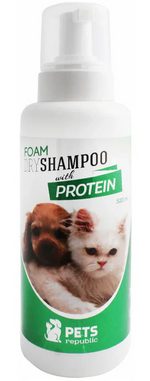 Pets Republic Foam Dry Shampoo with Protein 520 ml.