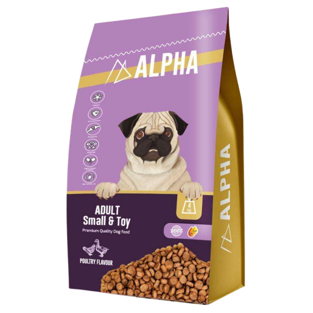 Alpha Dry Food Small adult With Poultry 4 kg.